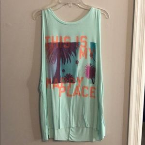 American Eagle Soft and Sexy tank with saying